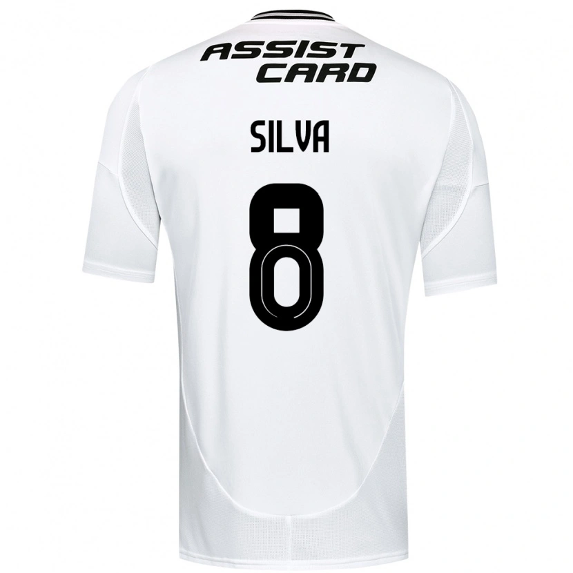 Danxen Kvinnor Bastián Silva #8 Svart Vit Gul Hemmatröja Matchtröjor 2025/26 Tröjor T-Tröja