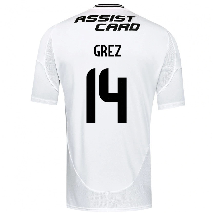 Danxen Kvinnor Javiera Grez #14 Svart Vit Gul Hemmatröja Matchtröjor 2025/26 Tröjor T-Tröja