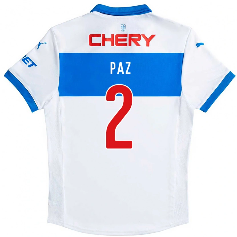 Danxen Kvinnor Nehuen Paz #2 Kungsblå Vit Hemmatröja Matchtröjor 2025/26 Tröjor T-Tröja