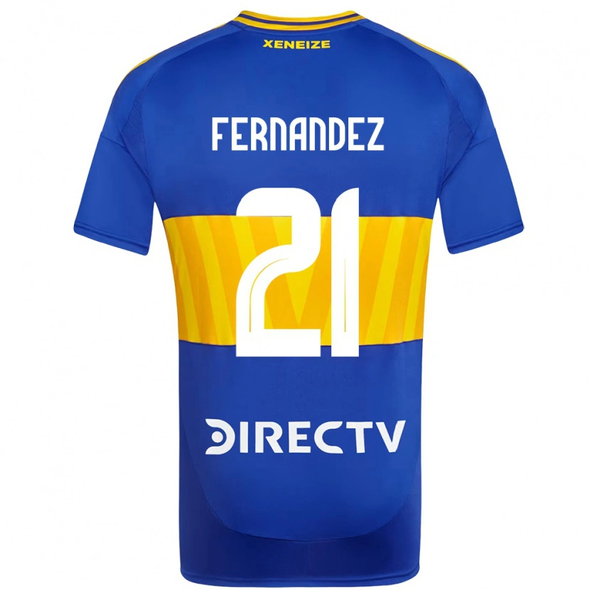 Danxen Kvinnor Ezequiel Fernandez #21 Kungsblå Gul Hemmatröja Matchtröjor 2025/26 Tröjor T-Tröja