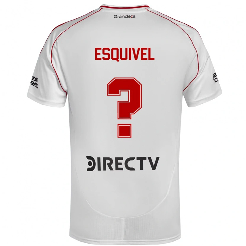 Danxen Kvinnor Felipe Esquivel #0 Vit Röd Hemmatröja Matchtröjor 2025/26 Tröjor T-Tröja