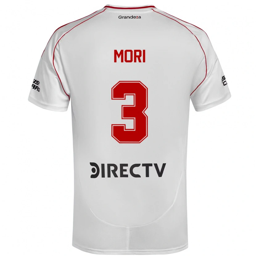 Danxen Kvinnor Ramiro Funes Mori #3 Vit Röd Hemmatröja Matchtröjor 2025/26 Tröjor T-Tröja