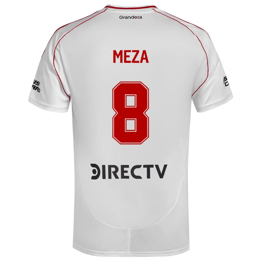 Danxen Kvinnor Maximiliano Meza #8 Vit Röd Hemmatröja Matchtröjor 2025/26 Tröjor T-Tröja