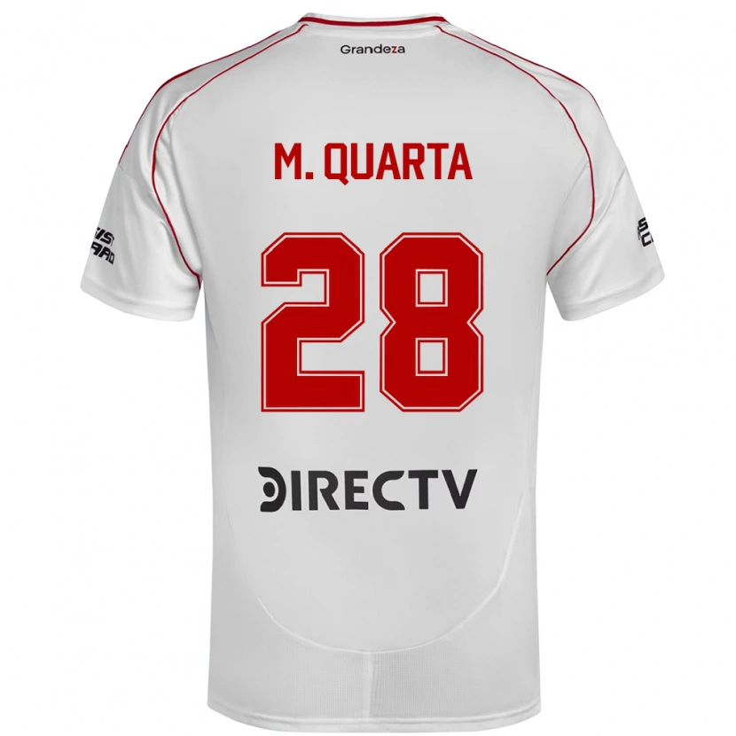 Danxen Kvinnor Lucas Martínez Quarta #28 Vit Röd Hemmatröja Matchtröjor 2025/26 Tröjor T-Tröja