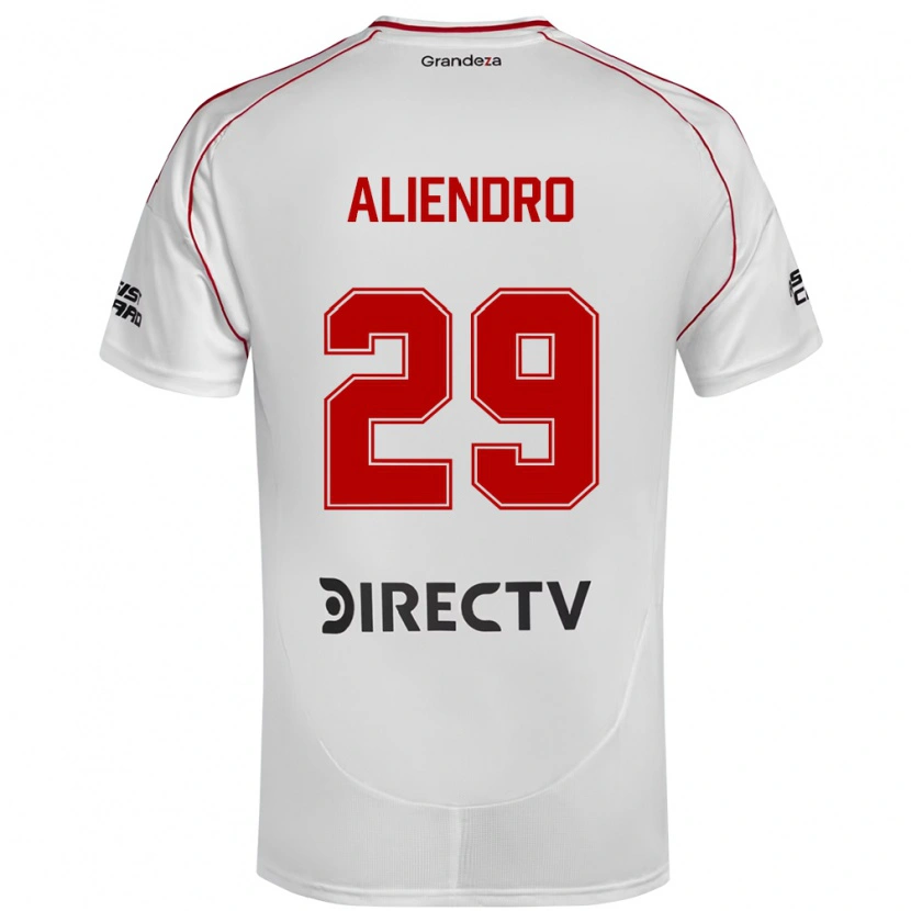 Danxen Kvinnor Rodrigo Aliendro #29 Vit Röd Hemmatröja Matchtröjor 2025/26 Tröjor T-Tröja