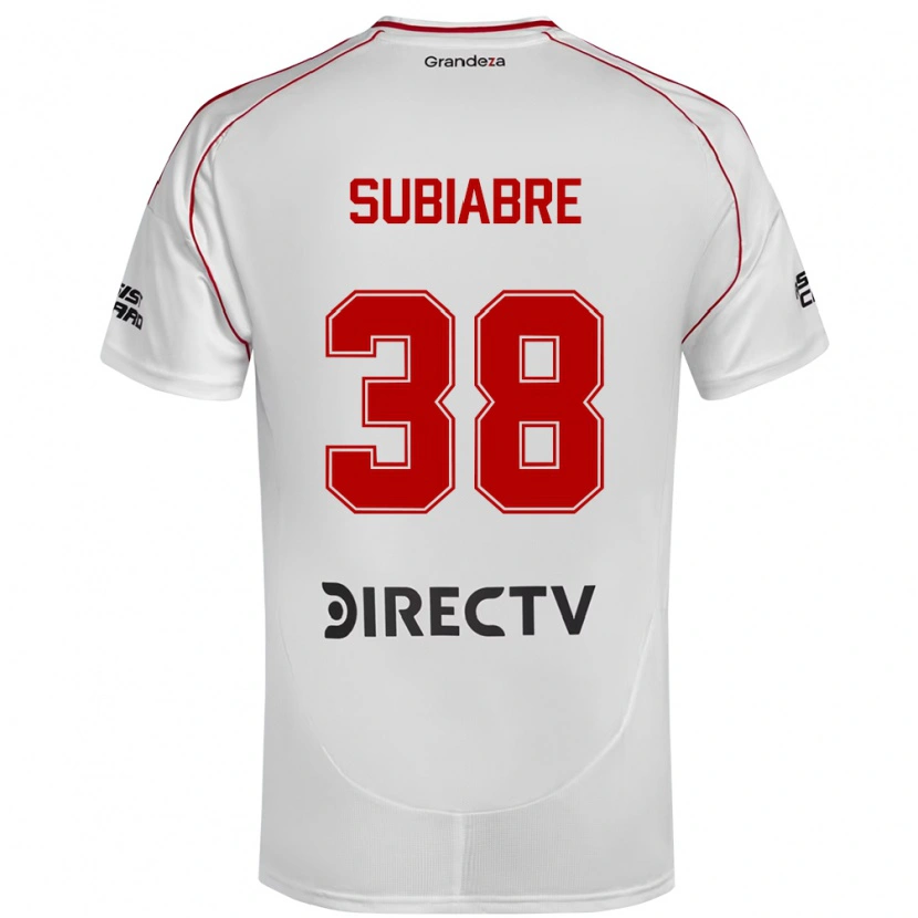 Danxen Kvinnor Ian Subiabre #38 Vit Röd Hemmatröja Matchtröjor 2025/26 Tröjor T-Tröja