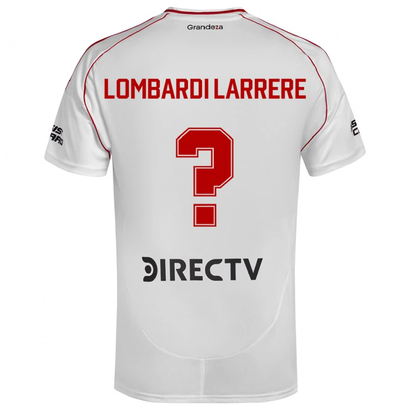 Danxen Kvinnor Delfina Lombardi Larrere #0 Vit Röd Hemmatröja Matchtröjor 2025/26 Tröjor T-Tröja