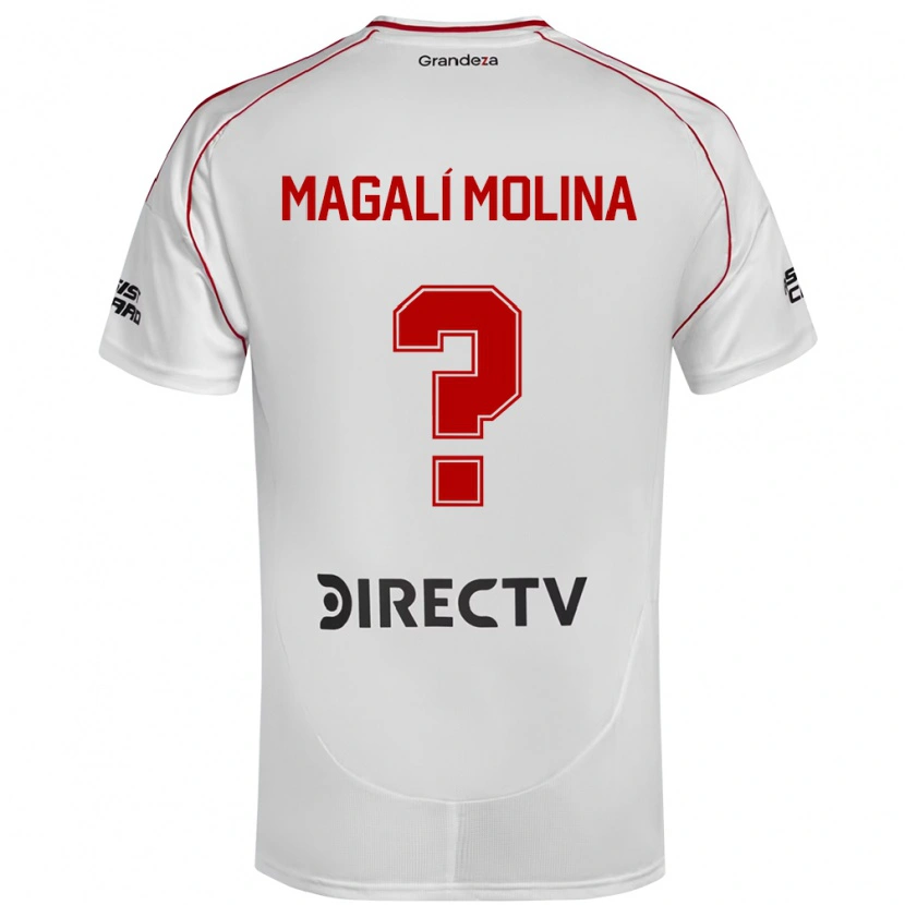 Danxen Kvinnor Celena Magalí Molina #0 Vit Röd Hemmatröja Matchtröjor 2025/26 Tröjor T-Tröja