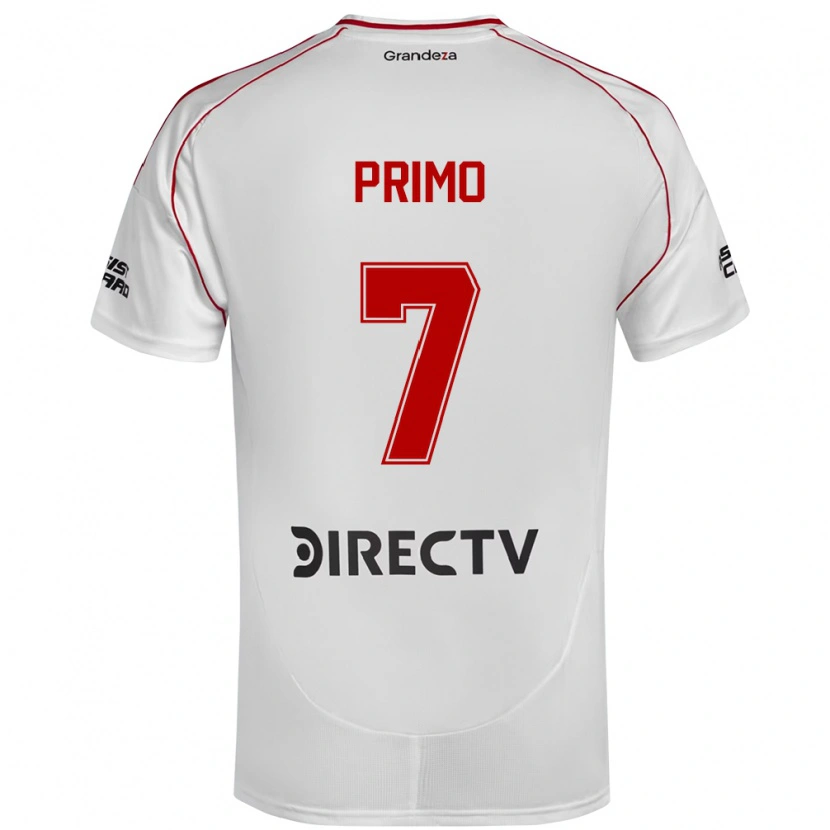 Danxen Kvinnor Catalina Primo #7 Vit Röd Hemmatröja Matchtröjor 2025/26 Tröjor T-Tröja