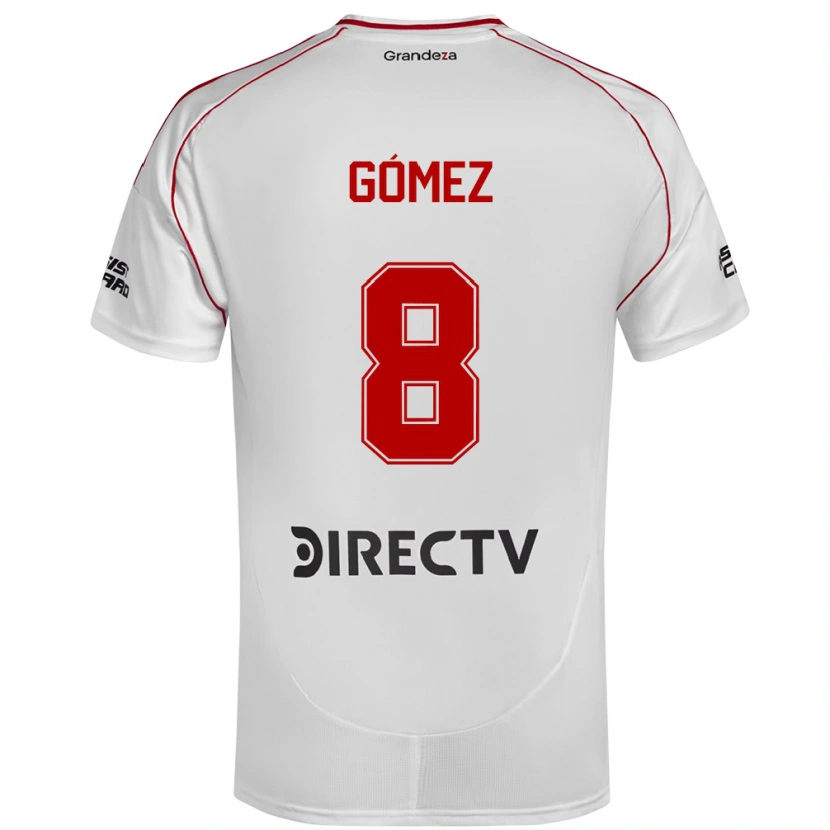 Danxen Kvinnor Romina Gómez #8 Vit Röd Hemmatröja Matchtröjor 2025/26 Tröjor T-Tröja