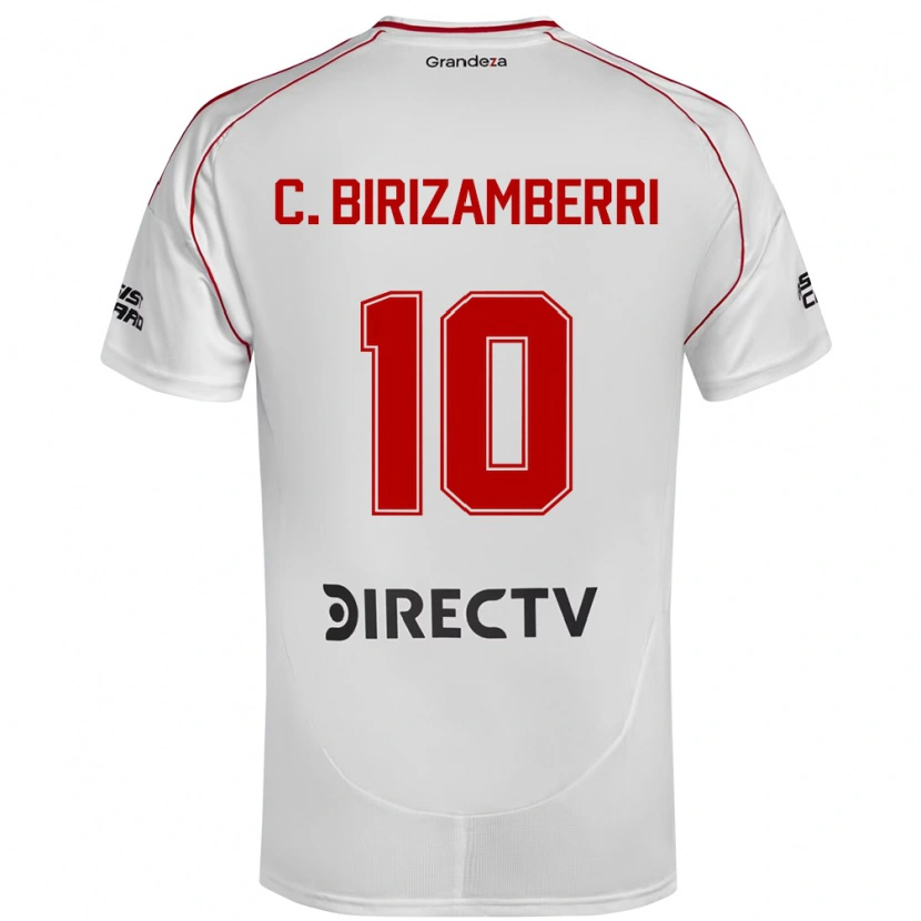 Danxen Kvinnor Carolina Birizamberri #10 Vit Röd Hemmatröja Matchtröjor 2025/26 Tröjor T-Tröja