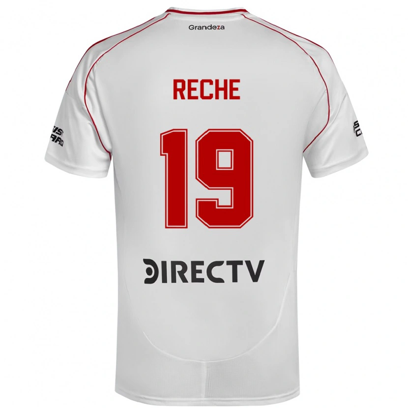 Danxen Kvinnor Abril Reche #19 Vit Röd Hemmatröja Matchtröjor 2025/26 Tröjor T-Tröja