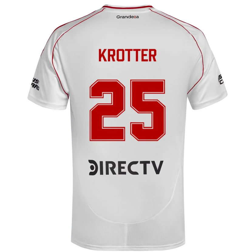 Danxen Kvinnor Martina Krotter #25 Vit Röd Hemmatröja Matchtröjor 2025/26 Tröjor T-Tröja