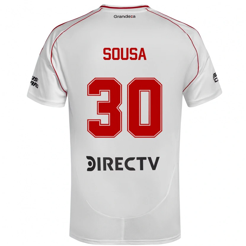 Danxen Kvinnor Ludmila Sousa #30 Vit Röd Hemmatröja Matchtröjor 2025/26 Tröjor T-Tröja