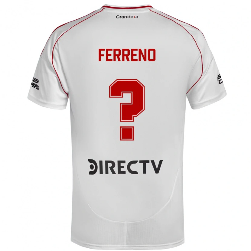 Danxen Kvinnor Leon Gomez Ferreno #0 Vit Röd Hemmatröja Matchtröjor 2025/26 Tröjor T-Tröja