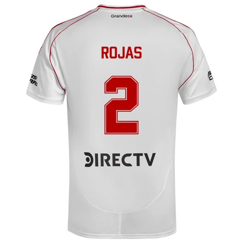 Danxen Kvinnor Robert Rojas #2 Vit Röd Hemmatröja Matchtröjor 2025/26 Tröjor T-Tröja