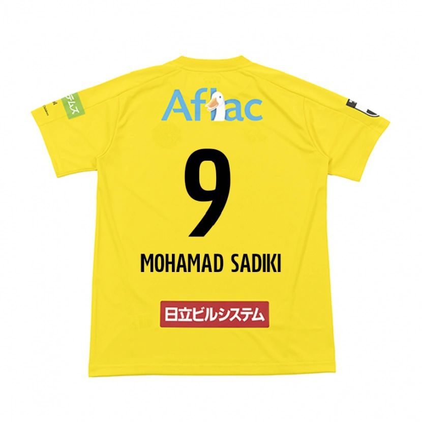 Danxen Kvinnor Wade Mohamad Sadiki #9 Svart Gul Hemmatröja Matchtröjor 2025/26 Tröjor T-Tröja