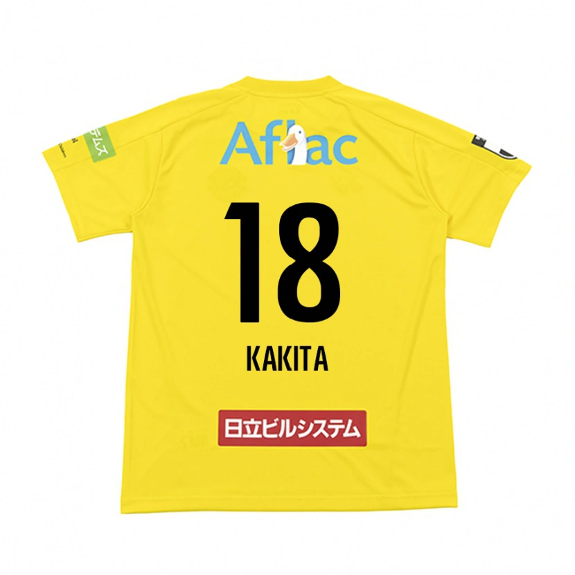 Danxen Kvinnor Yuki Kakita #18 Svart Gul Hemmatröja Matchtröjor 2025/26 Tröjor T-Tröja