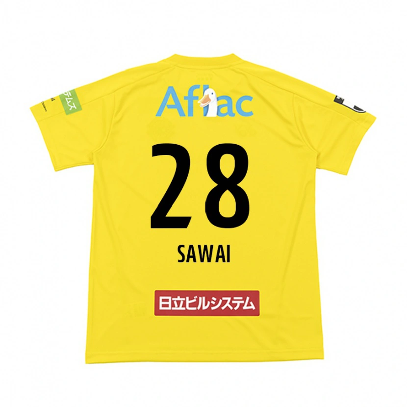 Danxen Kvinnor Retsu Sawai #28 Svart Gul Hemmatröja Matchtröjor 2025/26 Tröjor T-Tröja