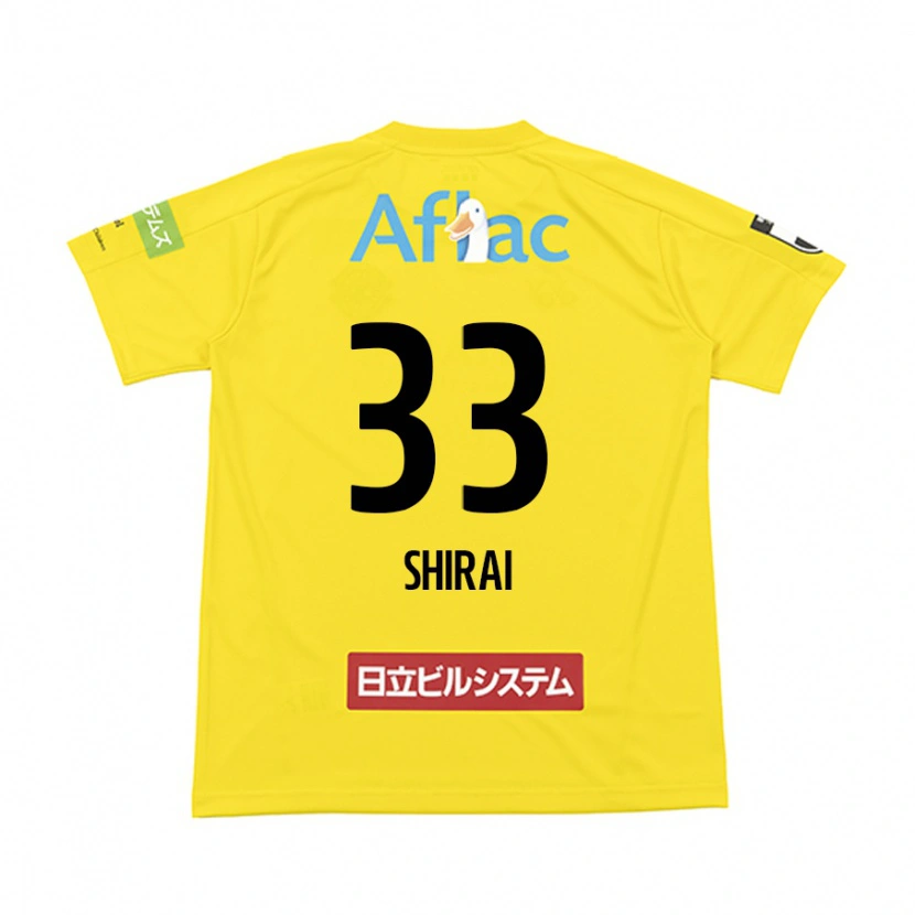 Danxen Kvinnor Eiji Shirai #33 Svart Gul Hemmatröja Matchtröjor 2025/26 Tröjor T-Tröja