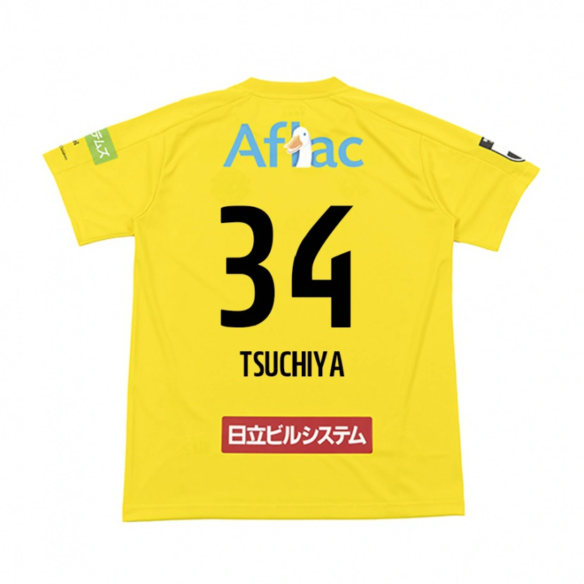Danxen Kvinnor Takumi Tsuchiya #34 Svart Gul Hemmatröja Matchtröjor 2025/26 Tröjor T-Tröja