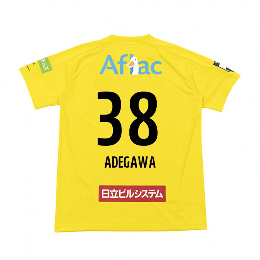 Danxen Kvinnor Koa Adegawa #38 Svart Gul Hemmatröja Matchtröjor 2025/26 Tröjor T-Tröja