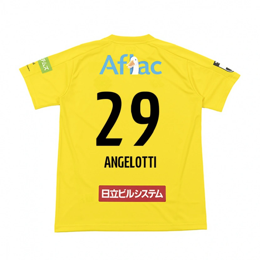 Danxen Kvinnor Rodrigo Angelotti #29 Svart Gul Hemmatröja Matchtröjor 2025/26 Tröjor T-Tröja