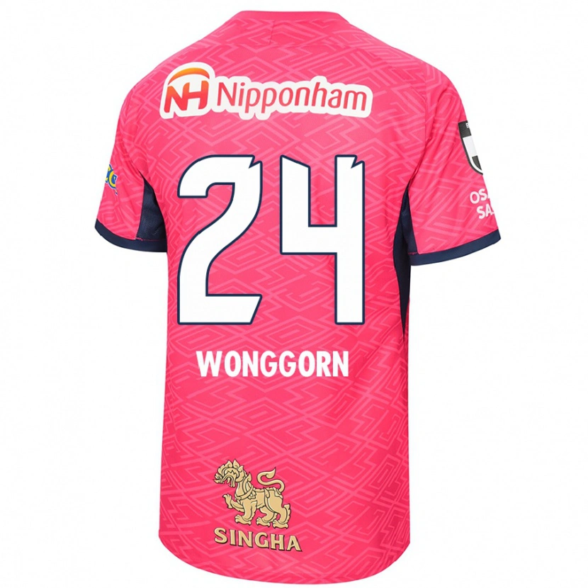 Danxen Kvinnor Jaroensak Wonggorn #24 Sakura Rosa Vit Hemmatröja Matchtröjor 2025/26 Tröjor T-Tröja