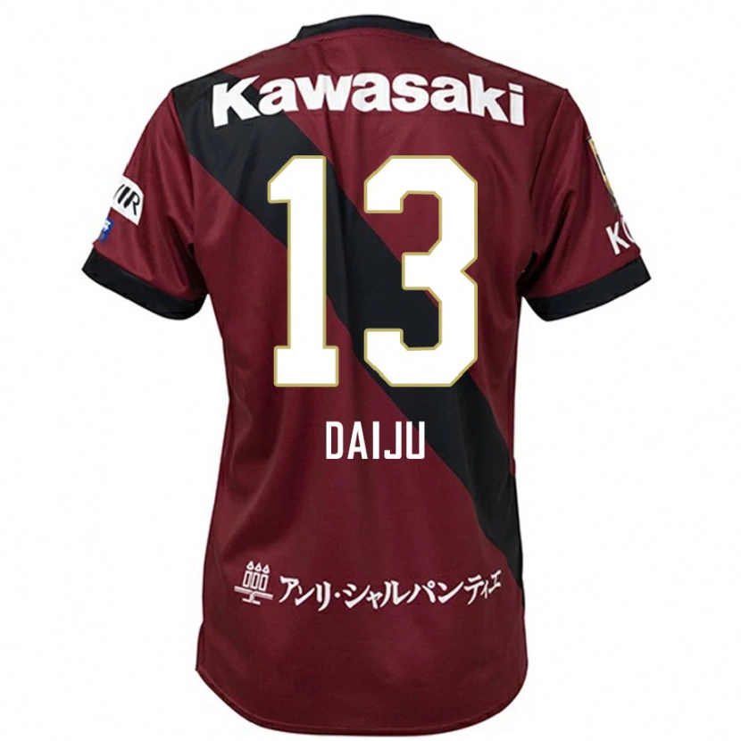 Danxen Kvinnor Daiju Sasaki #13 Vinröd Svart Hemmatröja Matchtröjor 2025/26 Tröjor T-Tröja