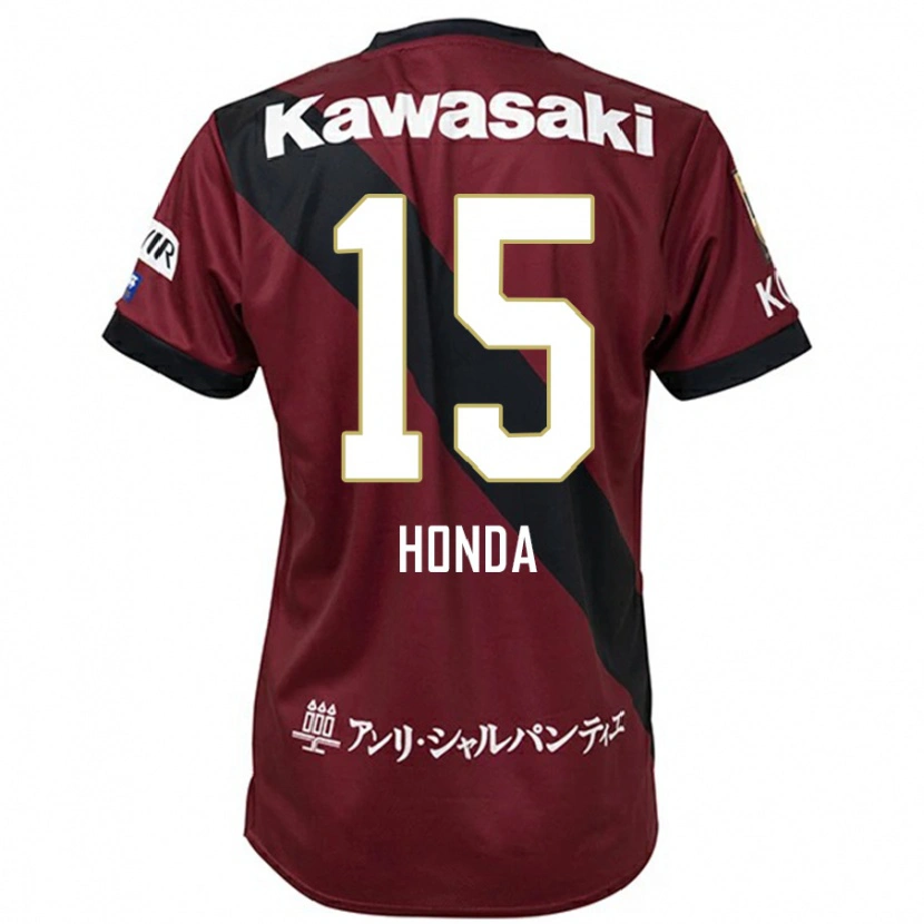 Danxen Kvinnor Yuki Honda #15 Vinröd Svart Hemmatröja Matchtröjor 2025/26 Tröjor T-Tröja