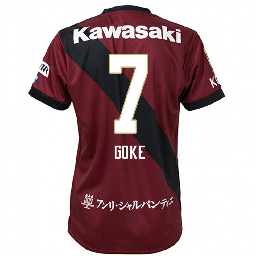 Danxen Kvinnor Yuta Goke #7 Vinröd Svart Hemmatröja Matchtröjor 2025/26 Tröjor T-Tröja