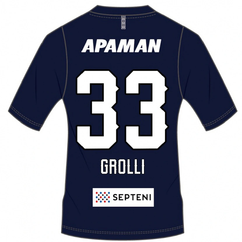 Danxen Kvinnor Douglas Grolli #33 Kungsblå Vit Hemmatröja Matchtröjor 2025/26 Tröjor T-Tröja