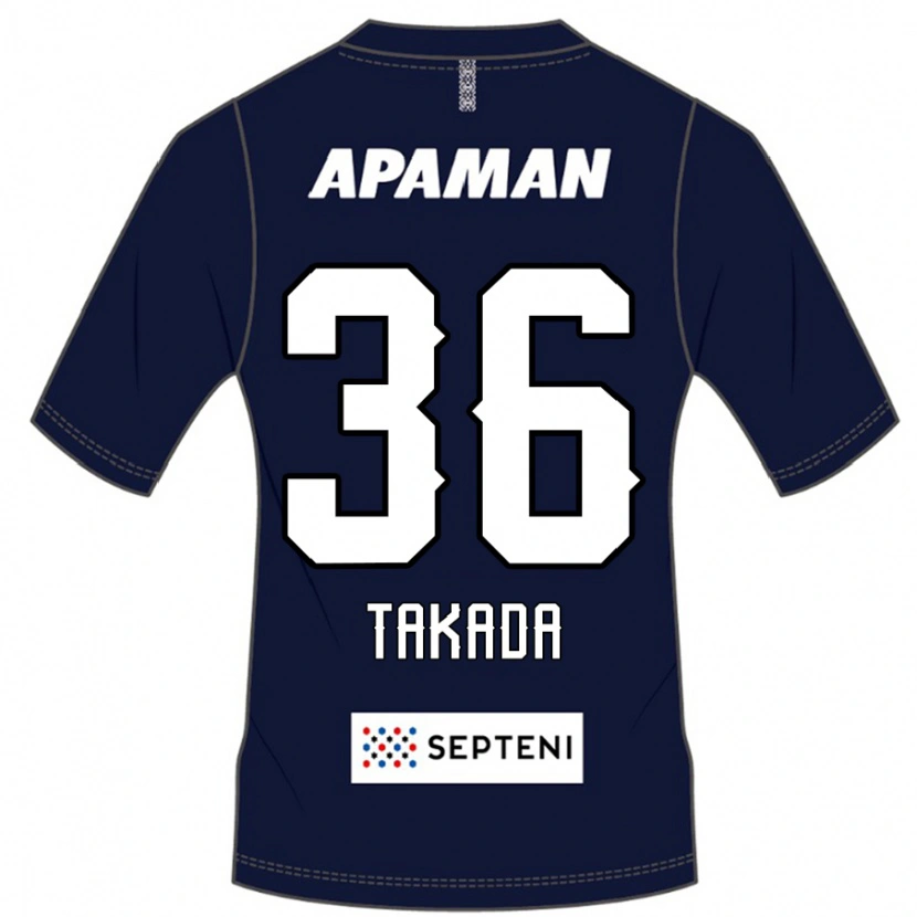 Danxen Kvinnor Seiya Takada #36 Kungsblå Vit Hemmatröja Matchtröjor 2025/26 Tröjor T-Tröja