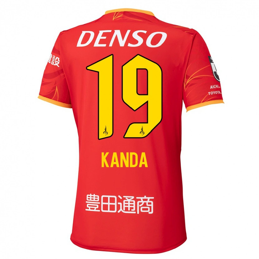 Danxen Kvinnor Ryu Kanda #19 Röd Gul Hemmatröja Matchtröjor 2025/26 Tröjor T-Tröja