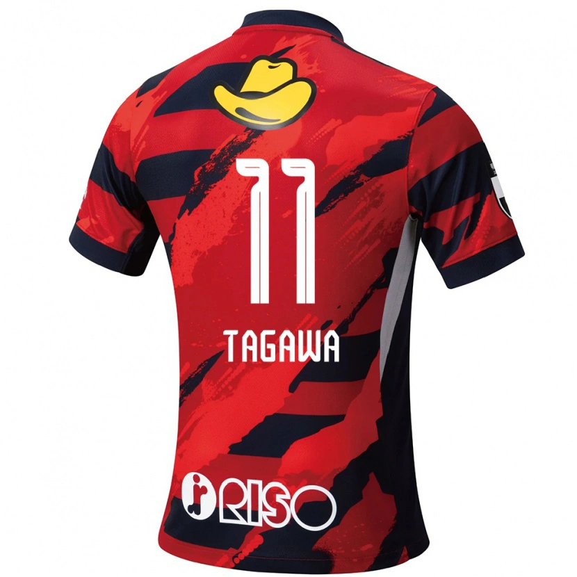 Danxen Kvinnor Kyosuke Tagawa #11 Röd Svart Hemmatröja Matchtröjor 2025/26 Tröjor T-Tröja