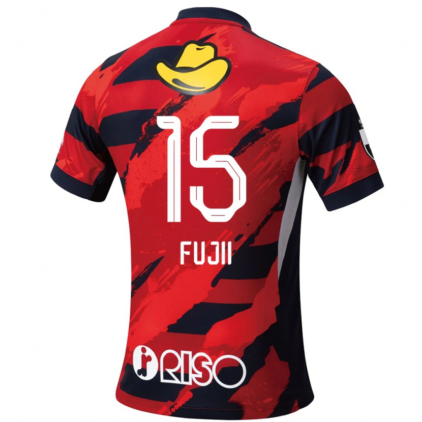 Danxen Kvinnor Tomoya Fujii #15 Röd Svart Hemmatröja Matchtröjor 2025/26 Tröjor T-Tröja