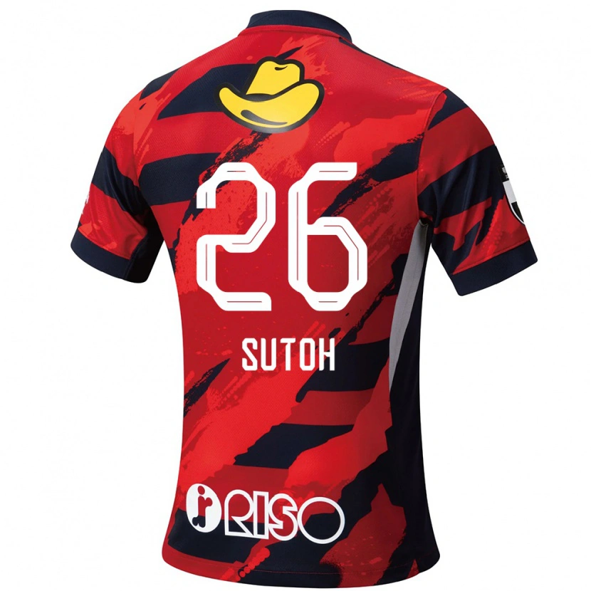 Danxen Kvinnor Naoki Suto #26 Röd Svart Hemmatröja Matchtröjor 2025/26 Tröjor T-Tröja