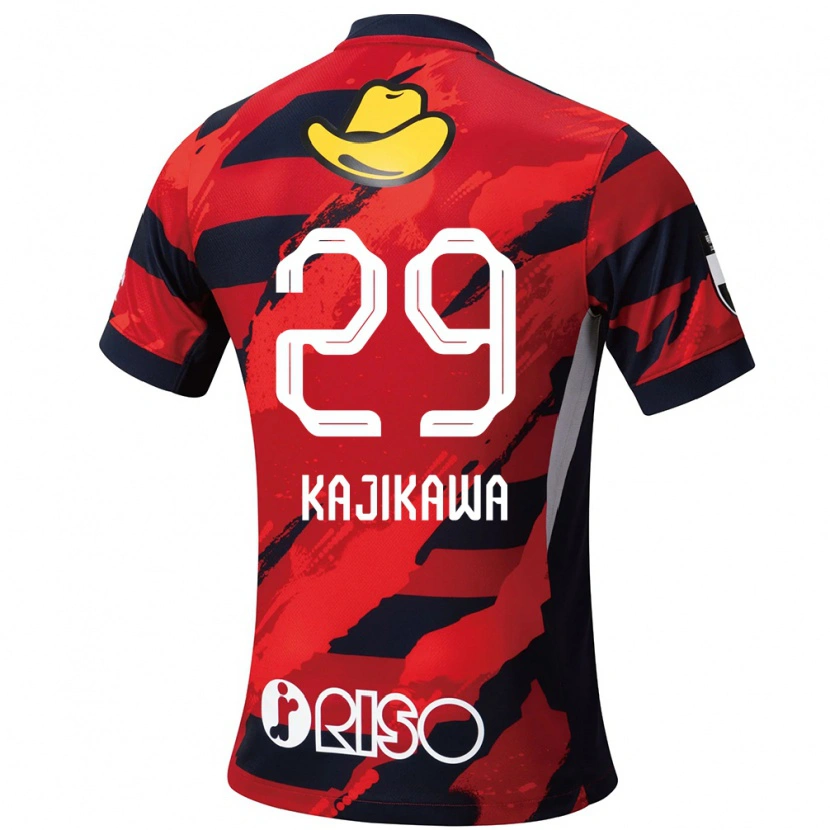 Danxen Kvinnor Yuji Kajikawa #29 Röd Svart Hemmatröja Matchtröjor 2025/26 Tröjor T-Tröja