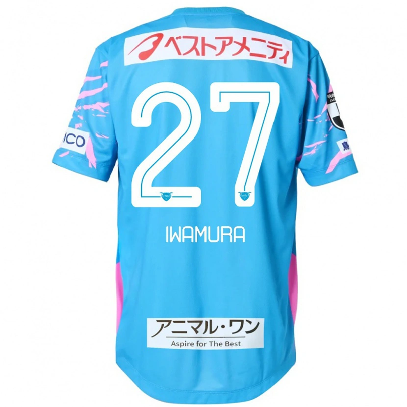 Danxen Kvinnor Junnosuke Iwamura #27 Blå Rosa Hemmatröja Matchtröjor 2025/26 Tröjor T-Tröja
