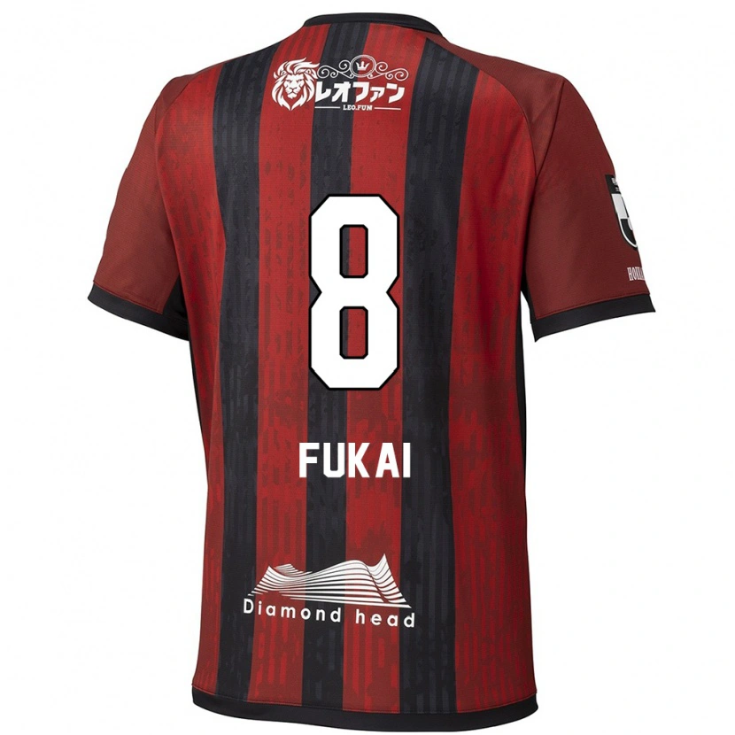 Danxen Kvinnor Kazuki Fukai #8 Röd Svart Hemmatröja Matchtröjor 2025/26 Tröjor T-Tröja