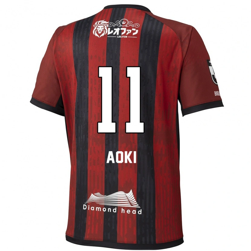 Danxen Kvinnor Ryota Aoki #11 Röd Svart Hemmatröja Matchtröjor 2025/26 Tröjor T-Tröja