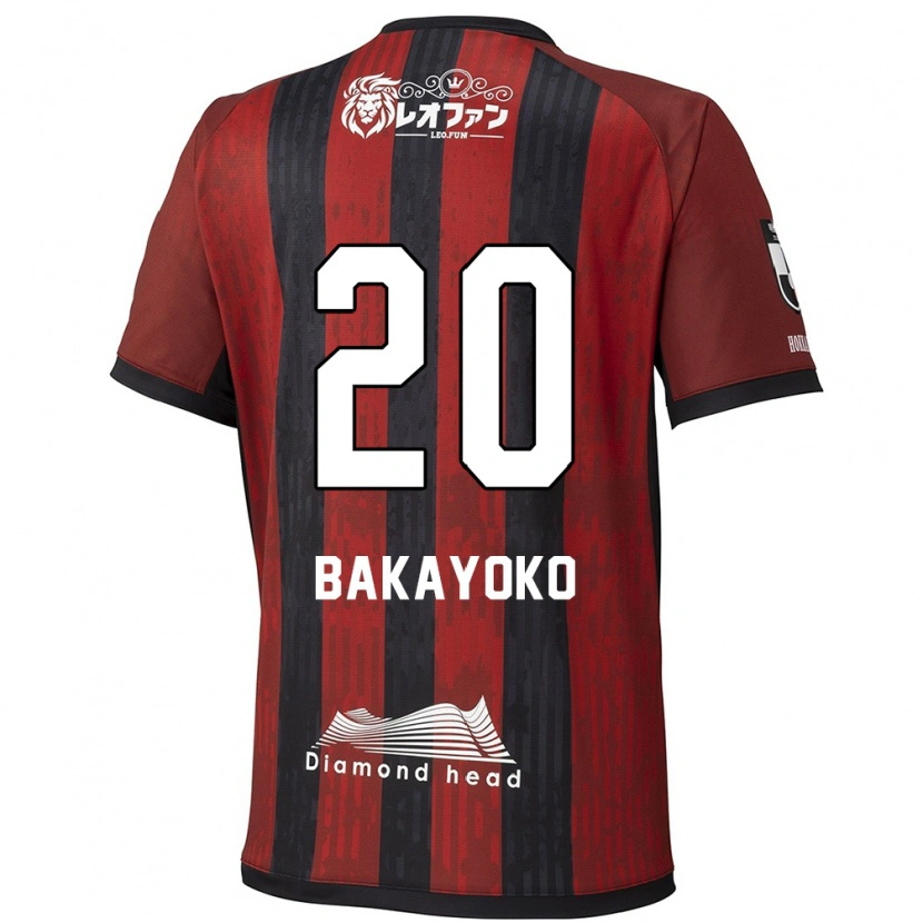 Danxen Kvinnor Amadou Bakayoko #20 Röd Svart Hemmatröja Matchtröjor 2025/26 Tröjor T-Tröja