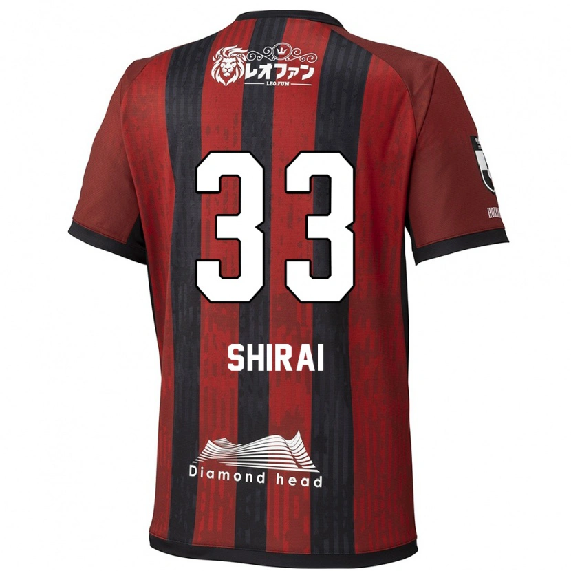 Danxen Kvinnor Takuto Shirai #33 Röd Svart Hemmatröja Matchtröjor 2025/26 Tröjor T-Tröja