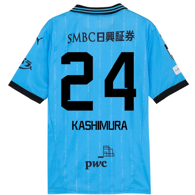 Danxen Kvinnor Ryota Kashimura #24 Himmelsblå Svart Hemmatröja Matchtröjor 2025/26 Tröjor T-Tröja