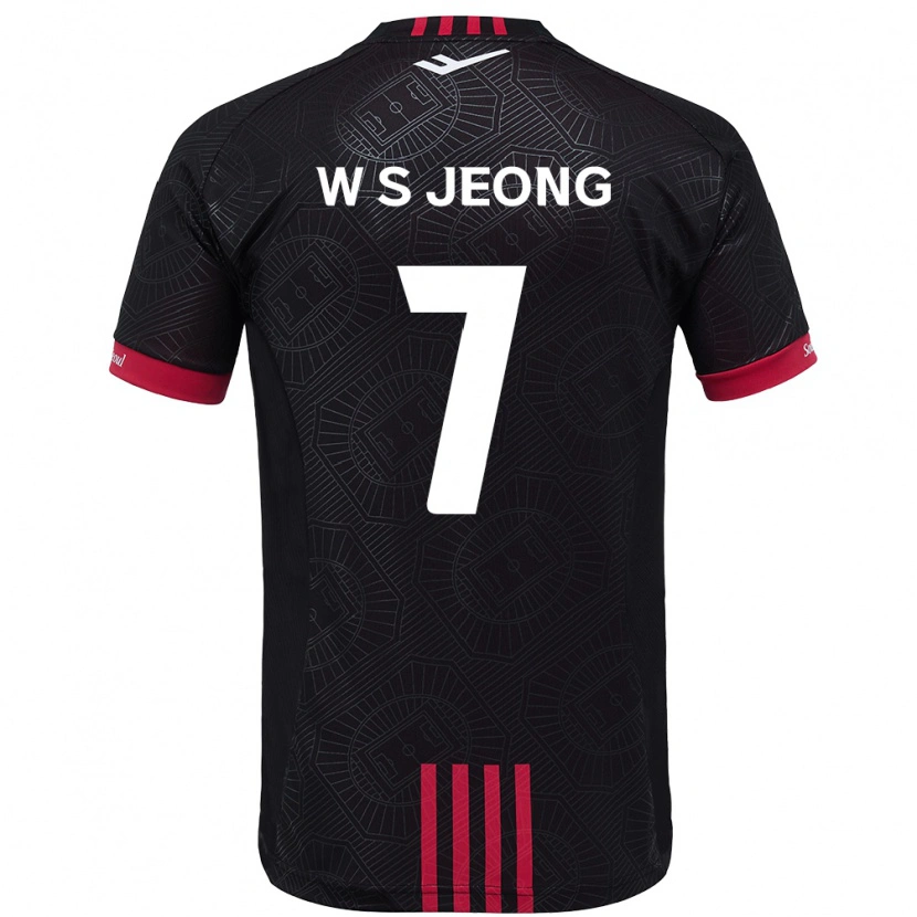 Danxen Kvinnor Seung-Won Jeong #7 Svart Röd Hemmatröja Matchtröjor 2025/26 Tröjor T-Tröja