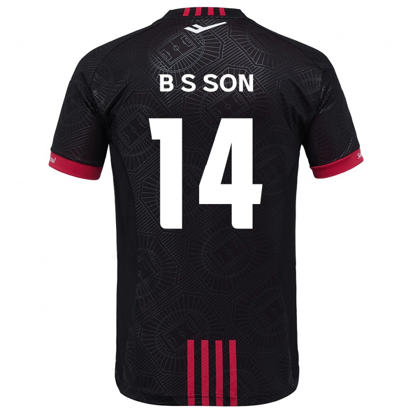 Danxen Kvinnor Seung-Beom Son #14 Svart Röd Hemmatröja Matchtröjor 2025/26 Tröjor T-Tröja