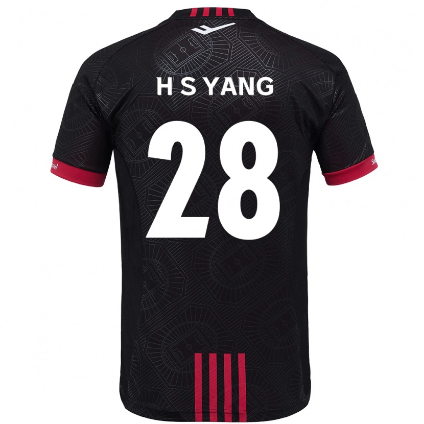 Danxen Kvinnor Seung-Hyeon Yang #28 Svart Röd Hemmatröja Matchtröjor 2025/26 Tröjor T-Tröja