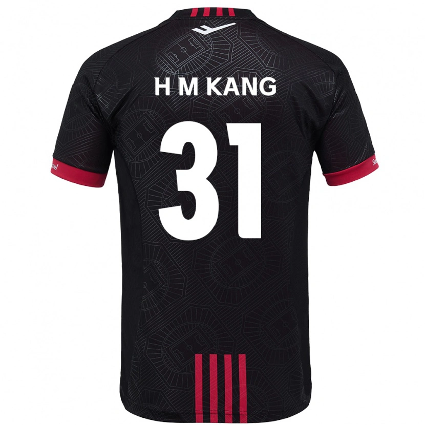 Danxen Kvinnor Hyeon-Mu Kang #31 Svart Röd Hemmatröja Matchtröjor 2025/26 Tröjor T-Tröja