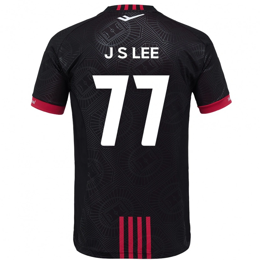 Danxen Kvinnor Seung-Joon Lee #77 Svart Röd Hemmatröja Matchtröjor 2025/26 Tröjor T-Tröja