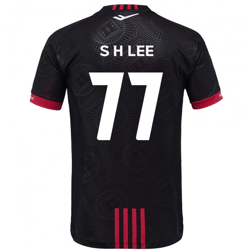Danxen Kvinnor Hyeon-Seung Lee #77 Svart Röd Hemmatröja Matchtröjor 2025/26 Tröjor T-Tröja
